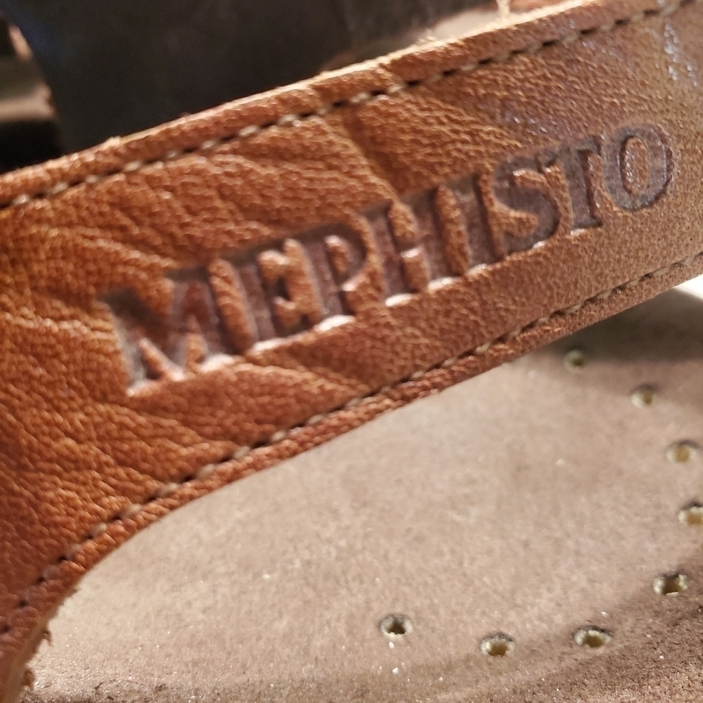 Mephisto Leather Strappy Comfort Sandals - Picture 4 of 9